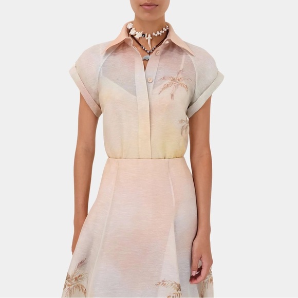 Zimmermann Illuminate Fitted Blouse – Size 0 / US 4 – NWT